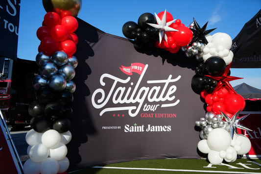 Athlete's First Tailgate Tour x Saint James!