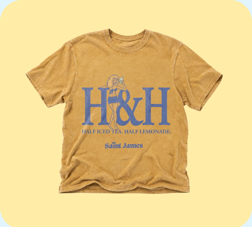 Half & Half Yellow Shirt